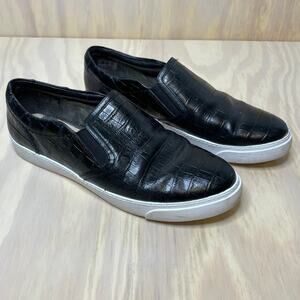 Clarks Somerset Black Slip-On Shoes size 8